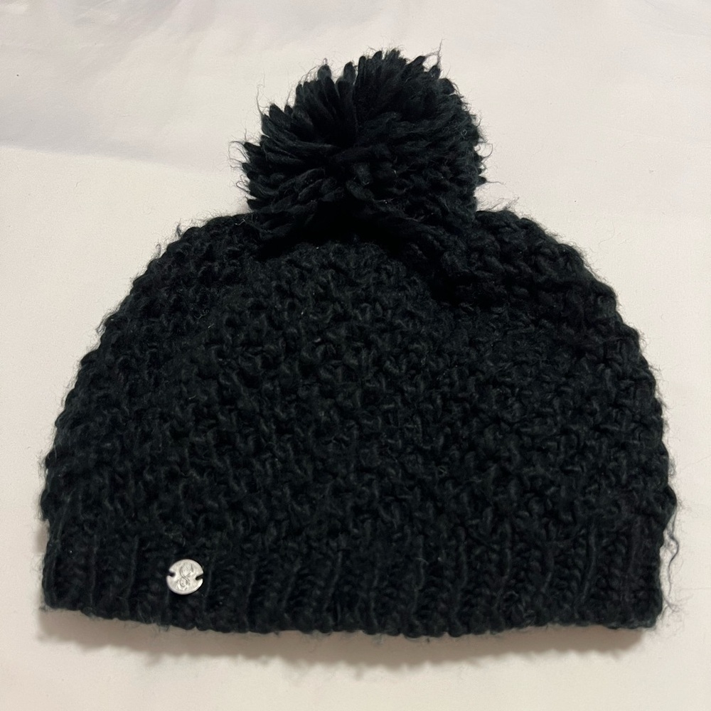 Spyder Cable Knit Pom Hat